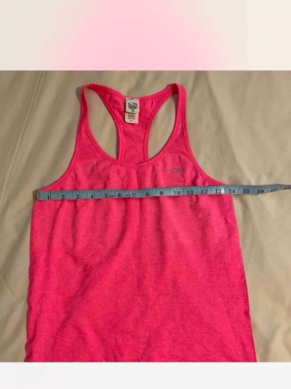 C9 by Champion Bright Pink Racerback Performance Tank Sz XS